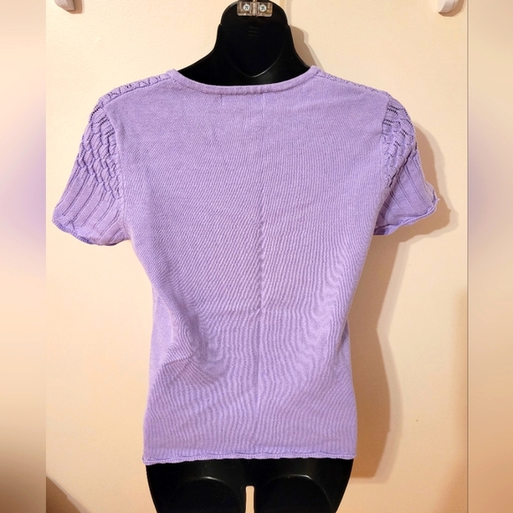 💙 Three Ladies Tradition Petite XS/TP 4P Knit Short Sleeved To - Picture 7 of 13